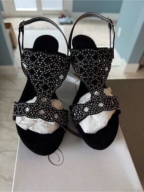 Onex Black Silver Women Sandals - Stacy